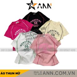 Áo thun nữ Baby Tee ôm body từ 35kg - 55kg in chữ Và Số 56 - AG1348