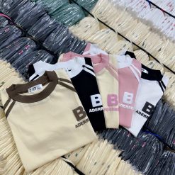 Áo thun nữ Baby Tee ôm body từ 35kg - 55kg in chữ B bên trái - AG1351