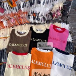 Áo thun nữ Baby Tee ôm body từ 35kg - 55kg in chữ CALEMCLUB - AG1352