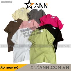 Áo thun nữ Baby Tee ôm body tay ngắn Trơn từ 35kg - 55kg - AG1354