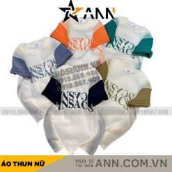 Áo thun nữ Baby Tee ôm body tay áo màu Raglan từ 35kg - 55kg - AG1355