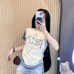 Áo thun nữ Baby Tee ôm body tay áo màu Raglan từ 35kg - 55kg - AG1355