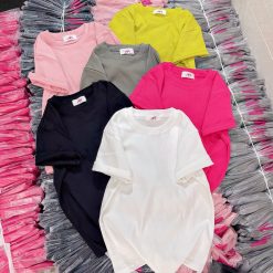 Áo thun nữ màu trơn tay ngắn Baby Tee ôm body từ 35kg - 55kg - AG1361