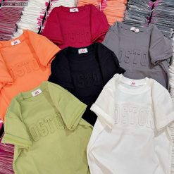 Áo thun nữ Baby Tee ôm body từ 35kg - 55kg In chữ Nổi BOSTON - AG1364