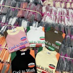 Áo thun nữ Baby Tee ôm body từ 35kg - 55kg In Chữ Cool To Work - AG1366