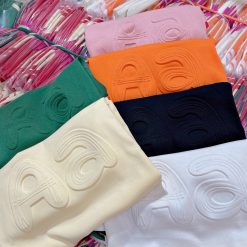 Áo thun nữ Baby Tee ôm body từ 35kg - 55kg In Chữ Nổi Aa - AG1367