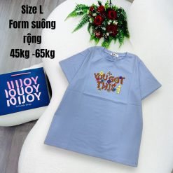 Áo Thun Nữ Cổ Tròn In chữ you got this form ôm suông rộng size L(45-65kg) - AG1368