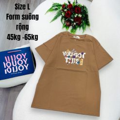 Áo Thun Nữ Cổ Tròn In chữ you got this form ôm suông rộng size L(45-65kg) - AG1368