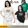 Áo Thun Nữ Cổ Tròn In chữ you got this form ôm suông rộng size L(45-65kg) - AG1368