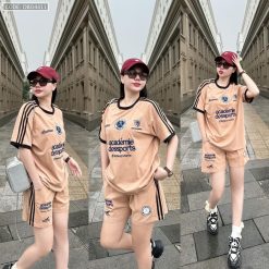 Đồ bộ quần đùi áo tay ngắn thuê chữ dessports - DBO4411