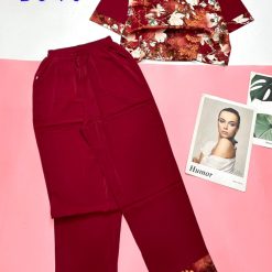 Đồ bộ trung niên mango bông quần dài form đại từ 40kg-70kg - DBO4432