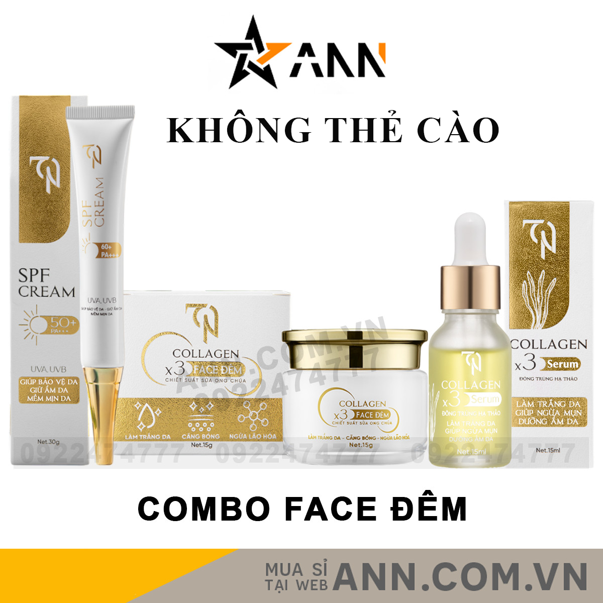 Combo Kem Face Đêm Collagen X3 TN Mỹ Phẩm Đông Anh Combo Kem Face Đêm Collagen X3 TN Mỹ Phẩm Đông Anh