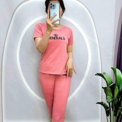 Đồ bộ thun cotton quần lửng áo tay ngắn in chữ GENERALS - DBO4459