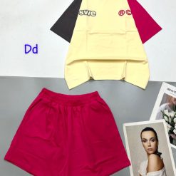 Đồ bộ quần đùi áo tay ngắn thuê chữ RC bên trái - DBO4467