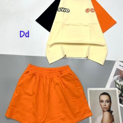 Đồ bộ quần đùi áo tay ngắn thuê chữ RC bên trái - DBO4467