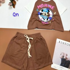 Đồ bộ quần đùi áo tay ngắn in chữ MARINE - DBO4482