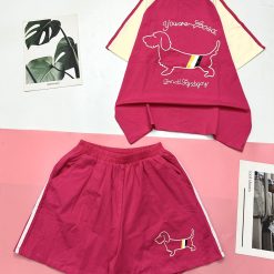 Đồ bộ quần đùi áo tay ngắn in hình chú chó - DBO4485