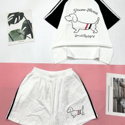 Đồ bộ quần đùi áo tay ngắn in hình chú chó - DBO4485