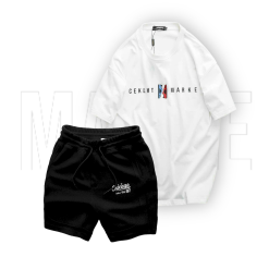 Set Bộ Nam Quần Short Thun Áo Cổ Tròn Ovesize In Chữ CEKLHT MARKET - SBN107