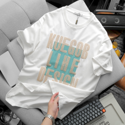 Áo Thun Nam Cổ Tròn Pack Horse Oversize In Chữ Sọc Big Size 110kg - AB514