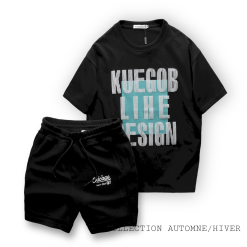 Set Bộ Nam Áo Thun Cổ Tròn Pack Horse Oversize In Chữ Sọc Quần Short Thun - SBN110