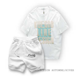 Set Bộ Nam Áo Thun Cổ Tròn Pack Horse Oversize In Chữ Sọc Quần Short Thun - SBN110