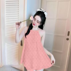 Đồ bộ vải tonl áo hai dây phủ quần - DBO4506