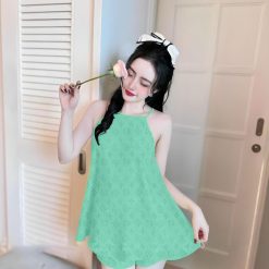 Đồ bộ vải tonl áo hai dây phủ quần - DBO4506