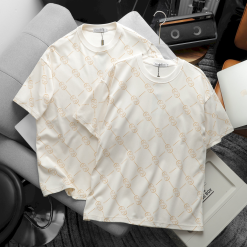 Áo Thun Cặp Nam Nữ Cổ Tròn Pack Horse In Chữ AA - AB516