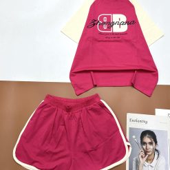 Đồ bộ quần đùi áo tay ngắn in chữ bB - DBO4539