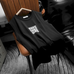 Áo Thun Ba Lỗ Nam Pack Horse In Chữ MAKE - AB517