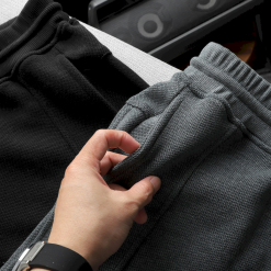 Quần Short Thun Nam Viền Sọc Thêu Logo Chữ - QB430