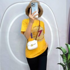 Đồ bộ quần lửng đen áo tay ngắn in số 197 - DBO4553