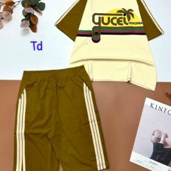 Đồ bộ quần lửng áo tay ngắn cổ tròn in hình cây dừa - DBO4568