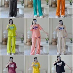 Đồ Bộ Quần Dài In Chữ DINS - DBO4581