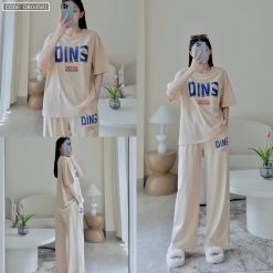 Đồ Bộ Quần Dài In Chữ DINS - DBO4581