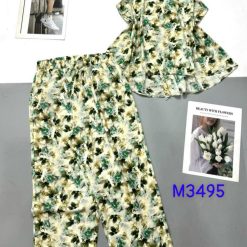 Đồ bộ quần lửng áo sát nách nhiều hoạ tiết - DBO4584