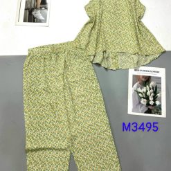 Đồ bộ quần lửng áo sát nách nhiều hoạ tiết - DBO4584