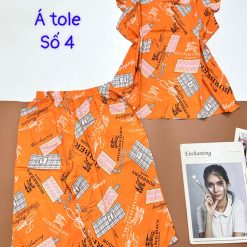 Đồ bộ tonl quần lửng áo sát nách bèo in hình con vật - DBO4588