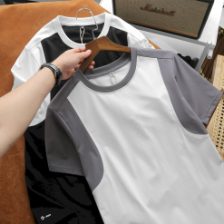 Áo Thun Nam Cổ Tròn Tay Phối Màu (Có Size 3x) - AB518