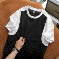 Áo Thun Nam Cổ Tròn Tay Phối Màu (Có Size 3x) - AB518