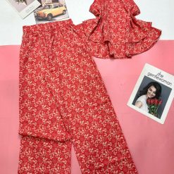 Đồ bộ mango quần dài áo sát nách 2 tầng - DBO4614