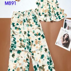 Đồ bộ mango quần dài áo sát nách 2 tầng - DBO4614