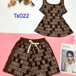 Đồ bộ quần đùi cột dây áo ba lỗ in nhiều hoạ tiết - DBO4617