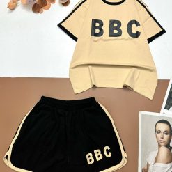 Đồ bộ quần đùi áo tay ngắn in chữ BBC - DBO4618