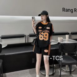 Đồ bộ quần đùi áo tay ngắn in số 69 - DBO4619