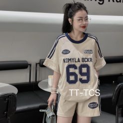 Đồ bộ quần đùi áo tay ngắn in số 69 - DBO4619