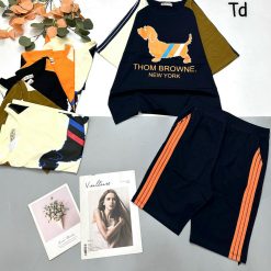 Đồ bộ quần lửng 3 sọc áo tay ngắn 2 màuin hình chú chó - DBO4628