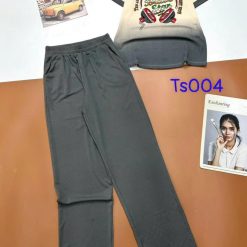 Đồ bộ tăm lạnh quần dài áo cổ tròn tay ngắn in hình máy nghe nhạc - DBO4670