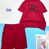 Đồ bộ quần đùi áo tay ngắn size lớn in 2 chữ miu - DBO4673